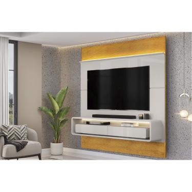 Imagem de Painel Quarto p/ TV até 70 Pol Taylor 179x207cm Bali/Cedro - DJ Móveis