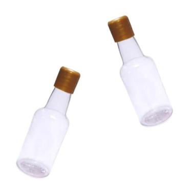 Imagem de Lembrancinha Garrafa Pvc 50ml Tampa Plastico Ouro 10un - DREX