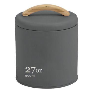 Imagem de Lata Porta Mantimentos Hermético 0,8l Chumbo Sense Ou