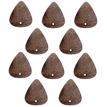 Imagem de TUOREN 10 palhetas de madeira vintage palhetas de guitarra com espessura de 3,5 mm acessórios de guitarra para baixo elétrico acústico ukulele tom natural, calibre médio