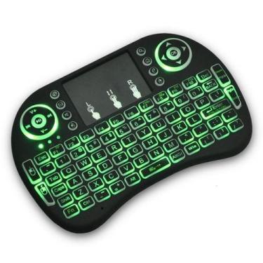 Imagem de Mini Teclado Wireless Touch Pad Pc Android Tv Smart Com Led - Universa