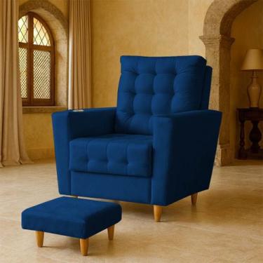 Imagem de Poltrona para sala de estar Pés Palito, Conforto e Design Elegante Mel