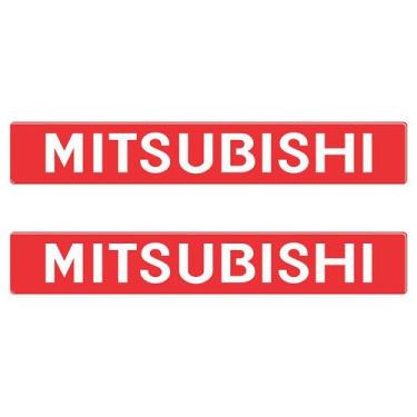 Imagem de Par Adesivos Mitsubishi Porta Pajero Sport 2009 - Cromo Sign