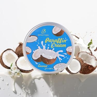 Imagem de Creme nutritivo para mãos e pés de cera de parafina fria - sem necessidade de calor - Bálsamo para cuidados com cutículas de manteiga de karité - aroma de coco - resultados de spa em casa sem kits de
