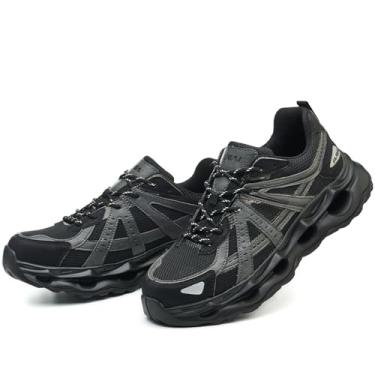 Imagem de WOWSTICK Tênis leve de bico composto, Breathbale Work Safety Steel Toe Construction Warehouse Tênis, Preto, 10.5 Women/9 Men