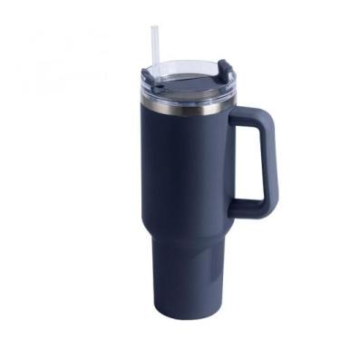Imagem de Caneca térmica Copo de aço inoxidável com tampa de palha 1.2L - J-One
