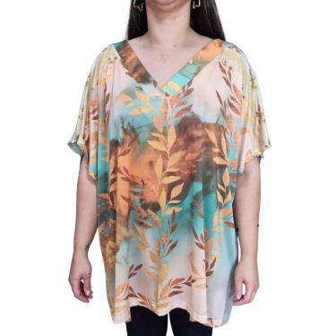 Imagem de Blusa Feminina Estampada Sodaela Plus Size-Feminino