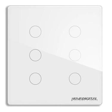 Imagem de INTERRUPTOR NOVADIGITAL ZIGBEE TOUCH 6 BOTÕES 4x4 - Nova Digital, Bran