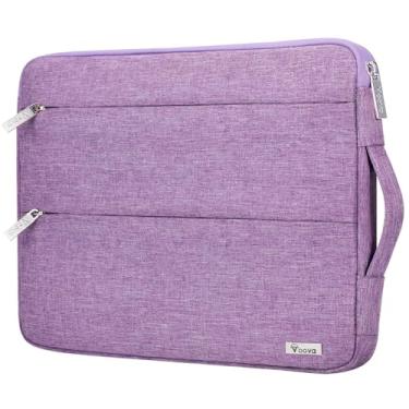 Imagem de Voova Capa para laptop de 14 de 15 polegadas, à prova d'água, compatível com MacBook Air 15 M2/M3/M4 2022-2025, MacBook Pro 15, HP chromebook 14, Dell Lenovo Acer Asus de 14 a 15 polegadas, lavanda