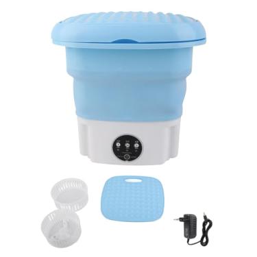 Imagem de Zerodis Mini Máquina de Lavar Potável Lavadoras Portáteis Lavadora de Meias Com Motor de Alta Velocidade Adequado para Dormitórios Apartamentos Lares de Idosos Camping Camping Mini Washing Machine