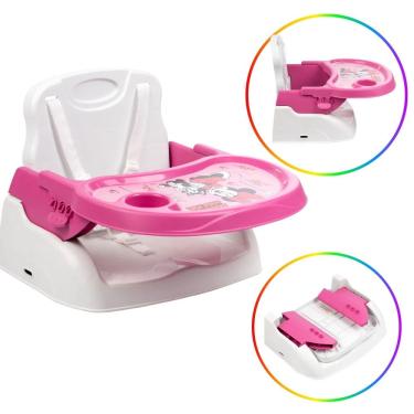 Imagem de Cadeira De Alimentação Portátil Bandeja Ajustável Booster Até 15 Kg Disney Minnie