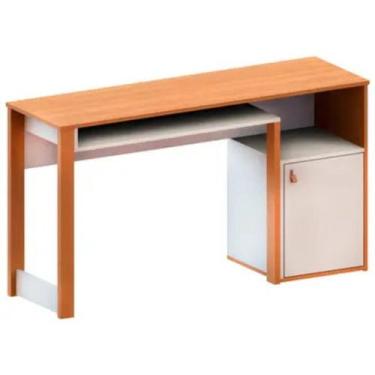 Imagem de Escrivaninha 1 Porta 1 Nicho MDP Versa Home Telasul, FREIJO BRANCO