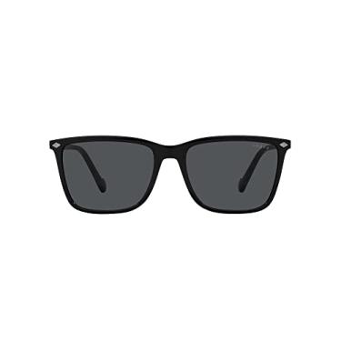 Imagem de Vogue Eyewear Óculos de sol masculinos quadrados Vo5493s, Preto/cinza escuro, 56 mm