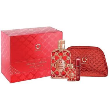 Imagem de Kit Amber Rouge Eau de Parfum ( Perfume 80ml + Perfume 7,5ml + Atomiza