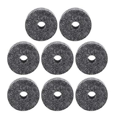 Imagem de Domary Drum Cymbal Felt Pads Definir Bateristas de Acessórios Negros SOM SOM 8PCS
