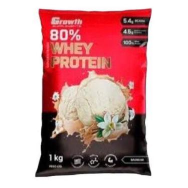 Imagem de 1 whey protein concentrado - sabor baunilha - 1kg - Growth