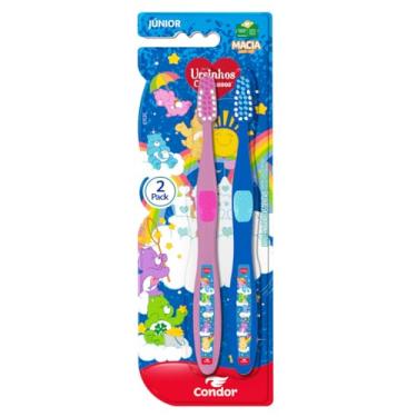 Imagem de Escova Dental Macia Ursinhos Carinhosos Condor Júnior Cabeça P 2 Unidades