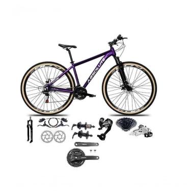 Imagem de Bicicleta Aro 29 Absolute Nero 5 Câmbios 27v Shimano Altus Freios Hidráulicos Pneu Com Faixa - Roxo Tam.19