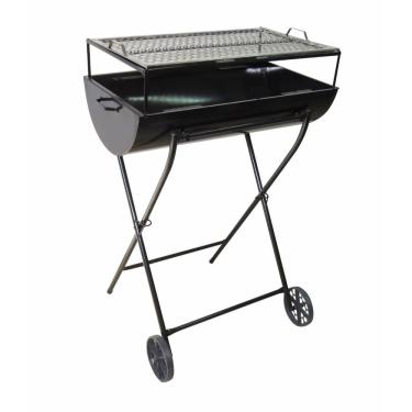 Imagem de Churrasqueira a Carvão com Grelha e Carrinho 100L