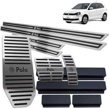 Imagem de Descanso Pedaleira Soleira Polo 2003 a 2015 Preto Auto AR