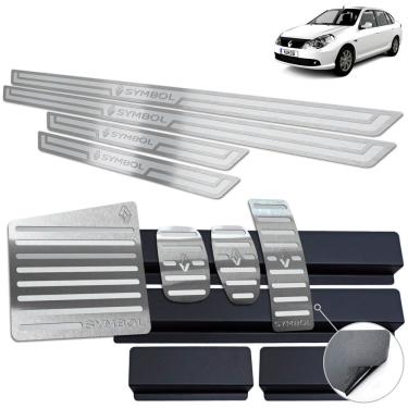 Imagem de Descanso Pedaleira Soleira Renault Symbol 2009 A 2013 Prata