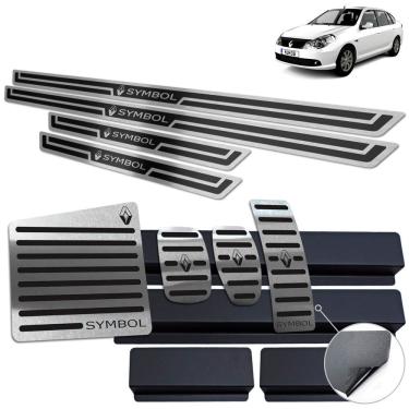 Imagem de Descanso Pedaleira Soleira Renault Symbol 2009 A 2013 Preto