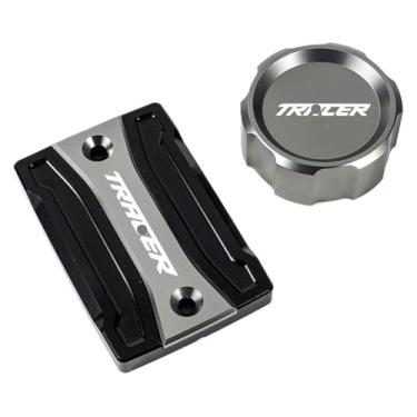 Imagem de Tampa do reservatório de fluido de freio dianteiro traseiro compatível com Tracer 900 7 700 GT 7gt 900gt 700gt 7/gt Tracer MT09 MT07 (caps-cinza)