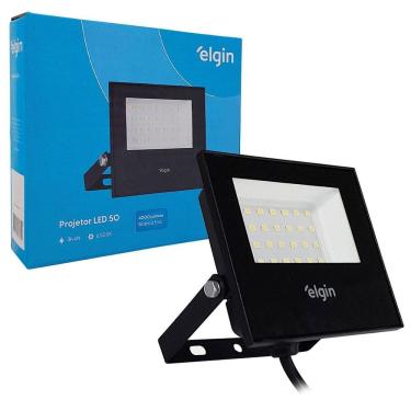 Imagem de Refletor Led Elgin, 50W, 6500K, Bivolt, Ip65, Preto
