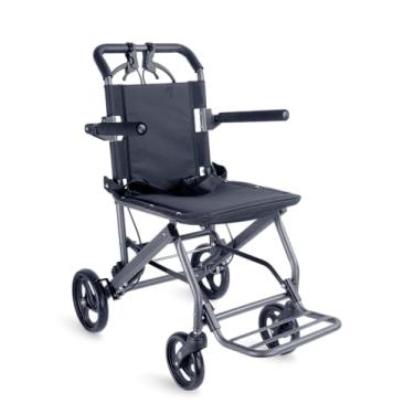 Imagem de Cadeira De Rodas De Transporte Dobrável Assento 44cm Até 100kg
