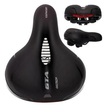 Imagem de Banco Bike Selim Bicicleta Gta Comfort Gel Tech Refletor Elastomero