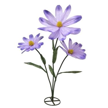 Imagem de Flores de papel gigantes para decoração, flores grandes de margaridas de 16 m, decorações de casamento para recepção, fundo de festa de aniversário de Halloween, jardim, decoração de casa, vitrine