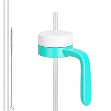 Imagem de Tampa de substituição para garrafa de água de boca larga Hydroflask, tampas superiores com canudo para acessórios Hydro Flask, tampa de alça de garrafa esportiva superior para Hydroflask 12 16 20 32