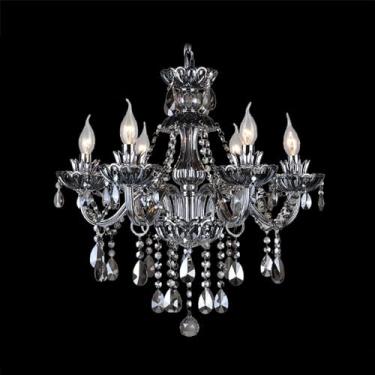 Imagem de Lustre de cristal europeu de luxo para sala de estar, sala de jantar, quarto, villa, hotel, ktv, bar, lustre (8 luzes)