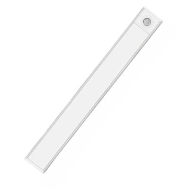 Imagem de Arandela de Parede em Formato de Barra, Luminária com Sensor de Movimento, Sem Fio e Recarregável para Interior de Portas e Armários(2,60CM | BRANCO)