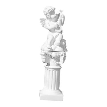 Imagem de predolo Estátua de querubim, mini coluna grega, pequeno pilar romano, presente de mesa, estatueta de anjinho para estante, hotel, natal, bar, festa, Pipa