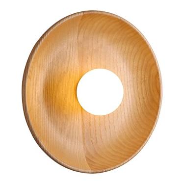 Imagem de Luminária de parede de madeira moderna, arandela redonda, abajur de parede em formato de globo de vidro, luminária de decoração para casa, luminária de cabeceira G9 para sala de estar, quart