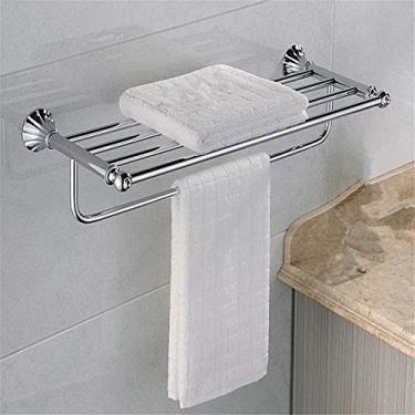 Imagem de Suporte de parede para banheiro rack de banheiro cabide de aço inoxidável rack de banheiro barra multibar rack de banheiro 60 25 cm