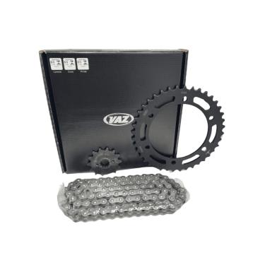 Imagem de KIT RELACAO TRANSMISSAO COMPLETO XTREME BLACK EDITION H04043X HONDA XRE 300 SAHARA 2023 à 2025 com retentor