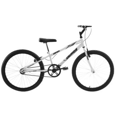 Imagem de Bicicleta de Passeio Ultra Bikes Esporte Rebaixada Aro 24 Reforçada Freio V-Brake Sem Marcha Branco