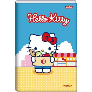 Imagem de Jandaia - Agenda Permanente Escolar 134X200mm CD 192Pgs Hello Kitty Sacola Compras FSC