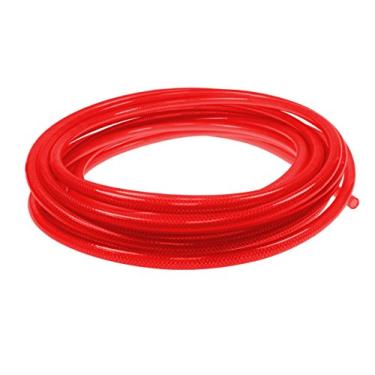 Imagem de Coilhose Pneumatics PFE4100TR Flexeel Manguera de aire reforzada de poliuretano, 1/4 pulgadas ID, 100 pies de longitud, sin accesorios, rojo transparente, poliuretano