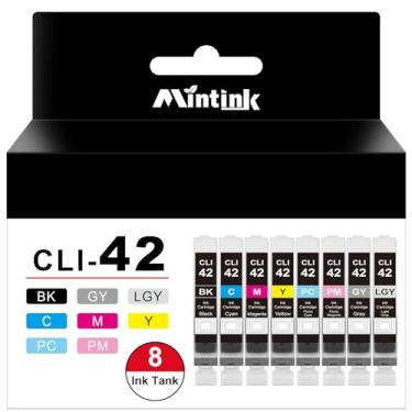 Imagem de Mintink Cartuchos de tinta compatíveis de substituição para Canon CLI-42 CLI42 CLI 42 cartuchos de tinta para impressora Pixma PRO-100 PRO-100S (pacote com 8 tintas)