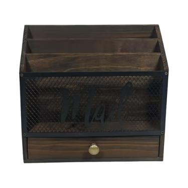 Imagem de IEUDNS Organizador de Correspondência de Suporte de Mesa para Correspondências para Pastas de Documentos de Cartas