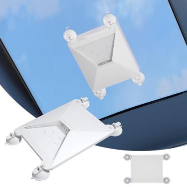 Imagem de EAZUSE Starlink Mini suporte de ventosa, 2 em 1 Starlink Mini capa protetora líquida kit de montagem de sucção para montagem de caminhão de teto solar, barco, teto de carro, janela de trailer