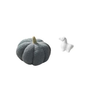 Imagem de Fenteer Almofada de Pelúcia Decorativa de Abóbora de Halloween, Cavalo, Escultura, Ornamento para Sofá-cama, Quarto, Sala de Estar, Escritório, Armário, Larei