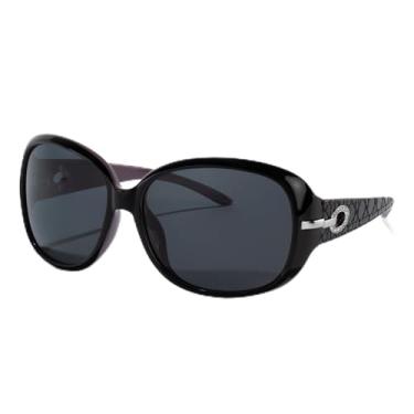 Imagem de Óculos de sol modernos com strass para mulheres, armações retrô grandes clássicas, glamourosas, para festas, casamentos, eventos noturnos, Armação preta e roxa/lente preta, Lens Width: 62 Millimeters