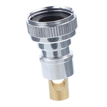 Imagem de Adaptador de torneira para mangueira Encaixe de conexão rápida para máquina de lavar Válvula de parada de água automática Design de rosca profunda para instalação segura, evita vazamento e refluxo