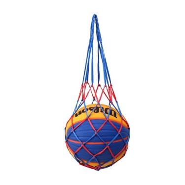 Imagem de 1 pacote com uma única bolsa de rede, bola de futebol de basquete, bolsa de rede para transporte de basquete, vôlei, futebol