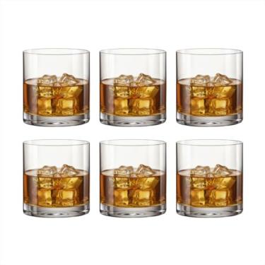 Imagem de Jogo de Copos Whisky Cristal Ecologico 280Ml Copos Vidro Luxo Louças Cozinha 6 Peças