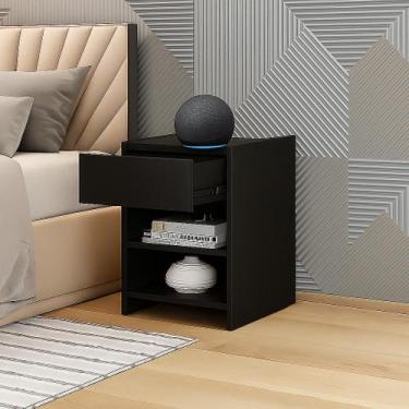 Imagem de Mesa de Cabeceira Com Gaveta Sevilha Criado Moderno Cama - Atha Home, 